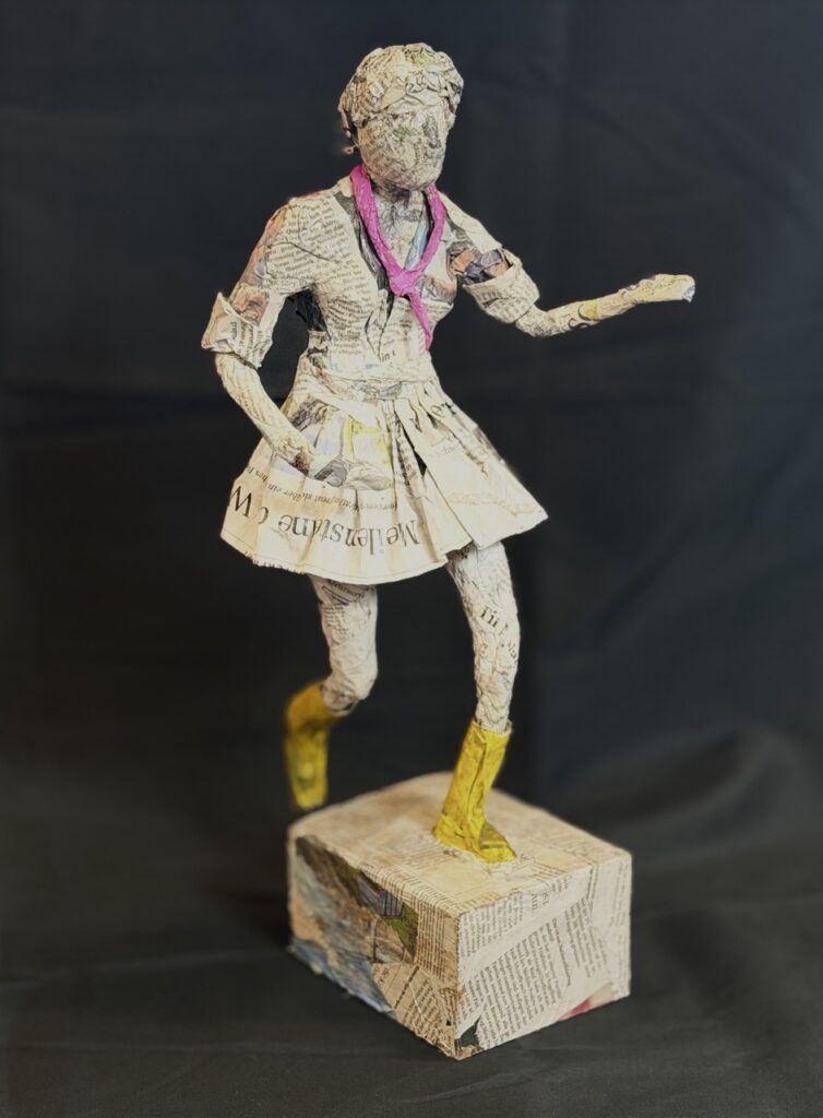Ich bin da Figur aus Papier