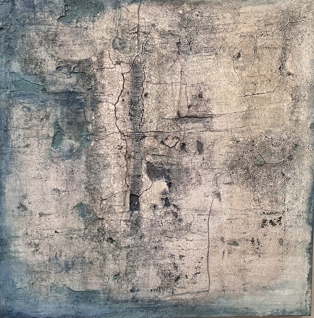 Bild mit Sumpfkalk und blau